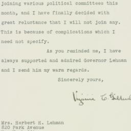 Letter: 1946 October 15