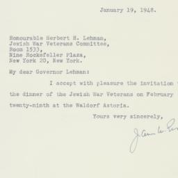 Letter: 1948 January 19