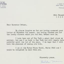 Letter: 1956 December 20