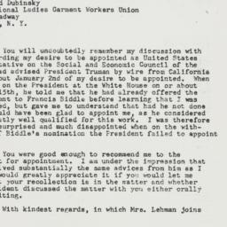 Letter: 1947 July 14