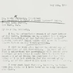 Letter: 1940 May 6
