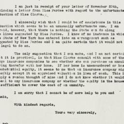 Letter: 1935 November 23