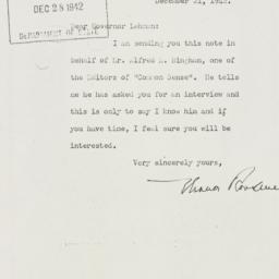 Letter: 1942 December 21