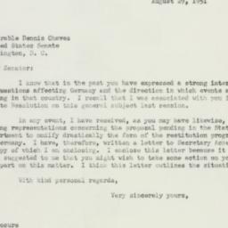 Letter: 1951 August 29
