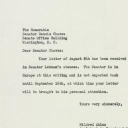 Letter: 1952 August 12