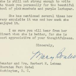 Letter: 1954 August 17