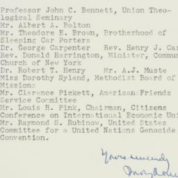 Letter: 1953 December 28