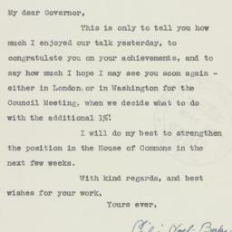 Letter: 1945 October 26