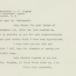 Letter: 1949 December 7