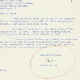 Letter: 1951 February 9