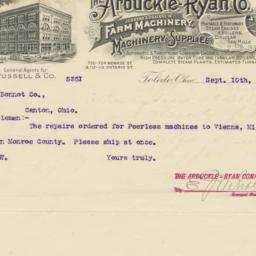 Arbuckle-Ryan Co.. Letter