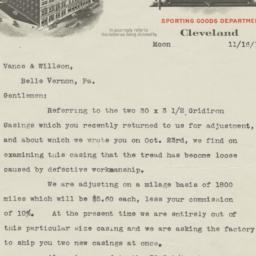 Geo. Worthington Co.. Letter