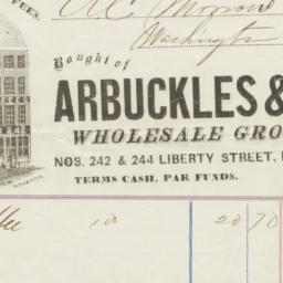 Arbuckles & Co.. Bill