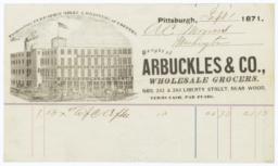 Arbuckles & Co.. Bill - Recto