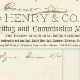 Henry & Co.. Bill
