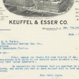 Keuffel & Esser Co.. Le...