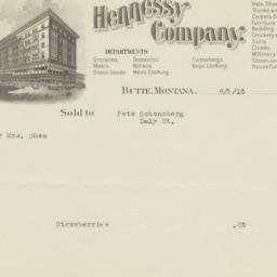 Hennessy Company. Bill