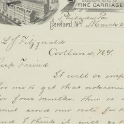 Cortland Wagon Co.. Letter