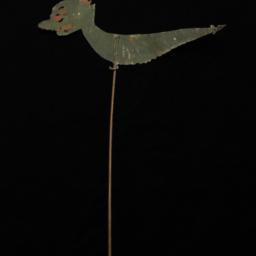Green Worm Or Fish Rod Puppet