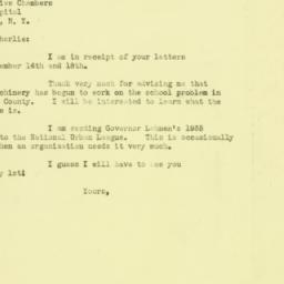 Letter: 1934 December 19