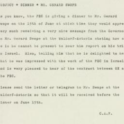 Memorandum: 1950 May 25