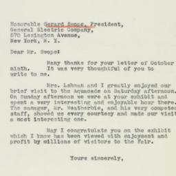 Letter: 1939 October 11