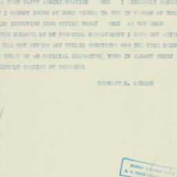Telegram: 1933 January 3