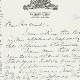 Letter: 1947 August 20