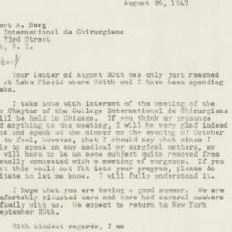 Letter: 1947 August 26