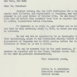 Letter: 1951 October 24