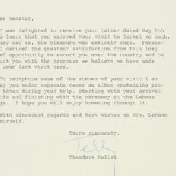 Letter: 1959 June 1