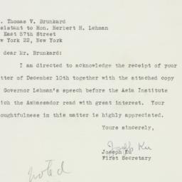 Letter: 1948 January 9