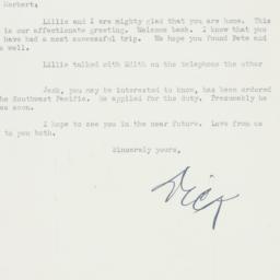 Letter: 1943 May 3