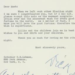 Letter: 1936 November 11