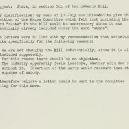 Memorandum: 1950 July 11