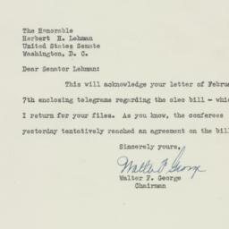 Letter: 1950 February 8