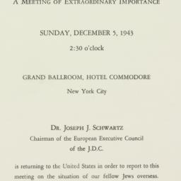 Invitation: 1943 December 5