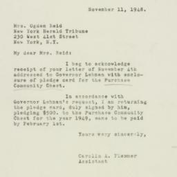 Letter: 1948 November 11
