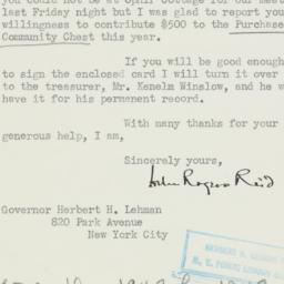 Letter: 1948 November 4