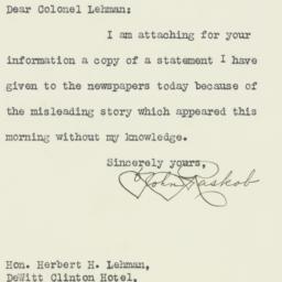 Letter: 1931 October 6