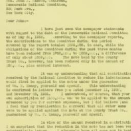 Letter: 1932 November 9