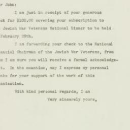 Letter: 1948 February 11