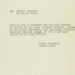 Letter: 1950 October 30