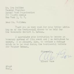 Letter: 1958 October 8