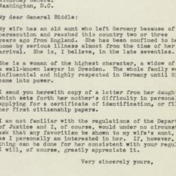 Letter: 1945 May 1