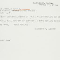 Letter: 1941 August 26