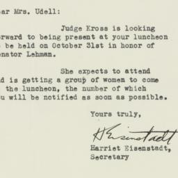 Letter: 1950 October 26