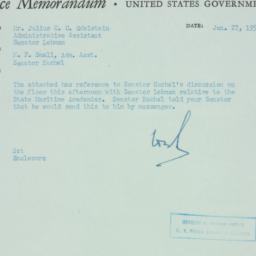 Memorandum: 1955 January 27