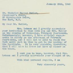 Letter: 1940 January 25
