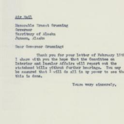 Letter: 1951 February 20